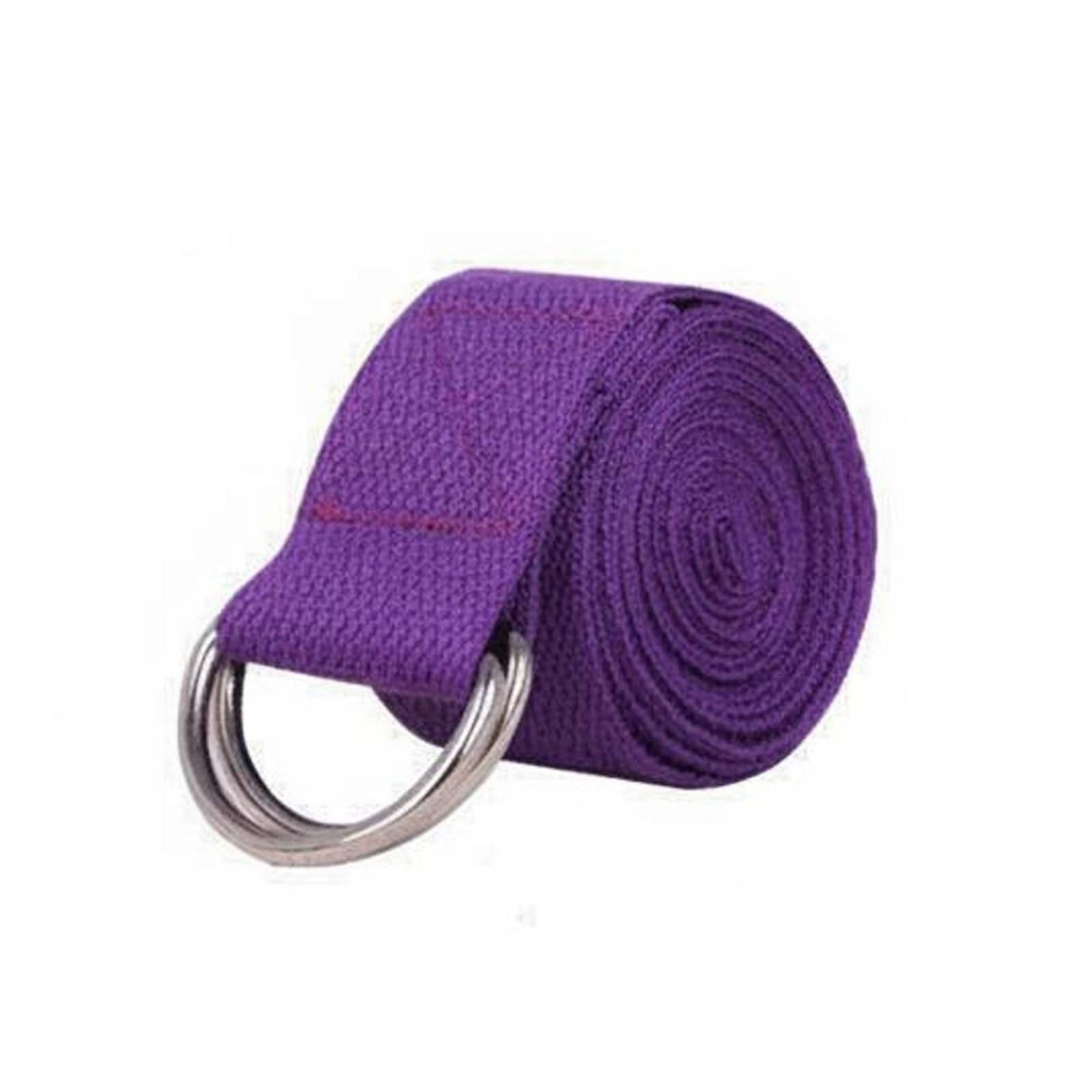 Therapeutic Alignment Strap Strap Multifunctional Stretching Strap Fitness Stretch Band Soft Textile Stretching Aid Long-Lasting, Purple-image-2