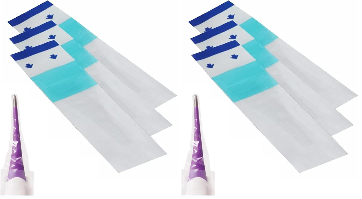 MABIS Disposable Probe Covers for Digital Thermometers Box of 100 FSA Eligible Can be Used Orally Rectally or