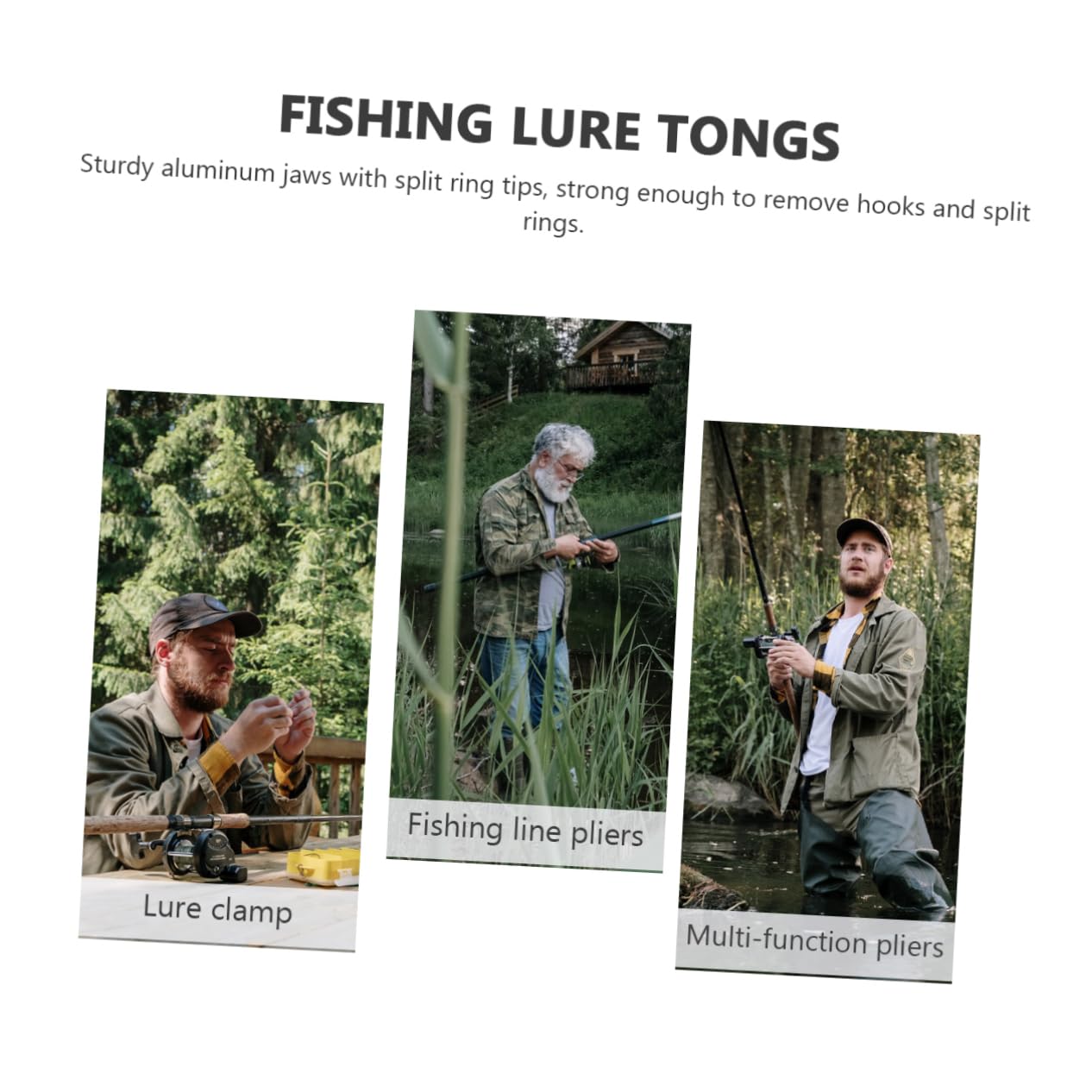Pinza da Pesca Multiuso Compatta in Lega di Alluminio Argento | Rimozione Ganci, Taglio Lenza Intrecciata, Apri-anelli per Attrezzi da Pesca