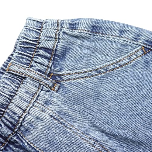 Summer jeans para niños estilo semicargo con cintura de canalé 4