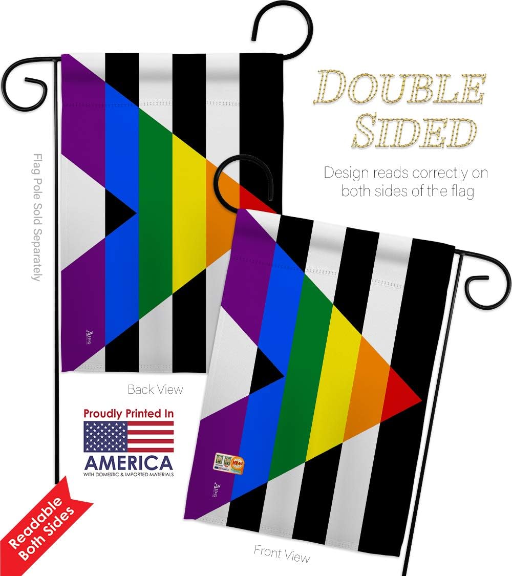 Straight Allies for Equality Garden Flag - Pack Support Pride Rainbow Love LGBT Gay Bisexual Pansexual Transgender Our Troops - House Banner Small Yard Gift Double-Sided Made in USA 13 X 18.5