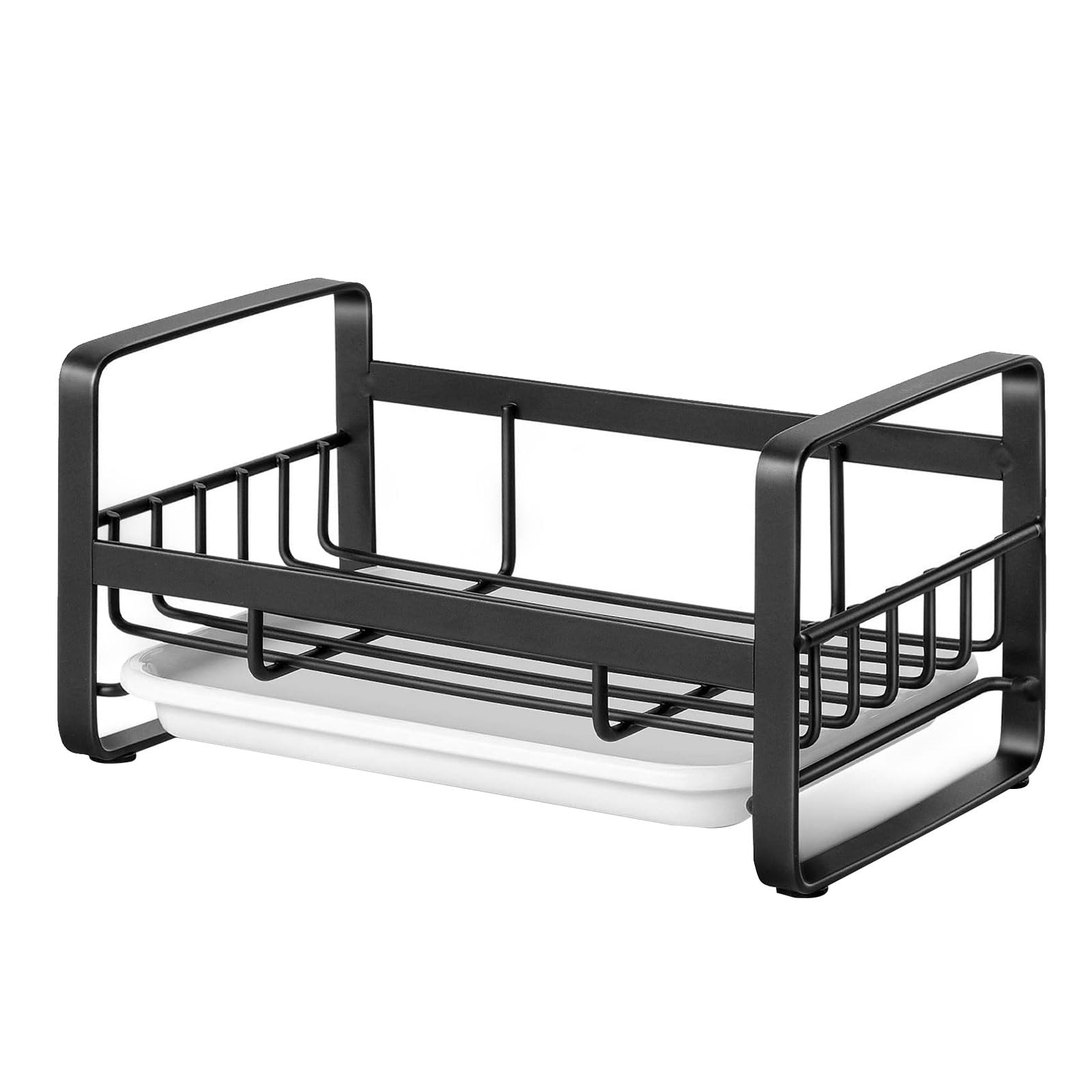 Jazuaiao Modern Kitchen Sponge Storage Rack Handy Sink Storage Rack Practical Drying Kitchen Sink Draining Shelves Neatly Store Accessories
