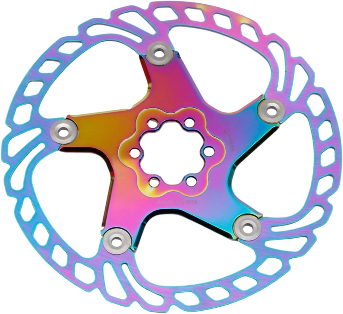 Bicycles Disc Brake Rotors 140/160/180/203mm 6 Hole Aluminum Alloy Floating Brake Rotors Enduring Bicycles Disc Brake Adapter