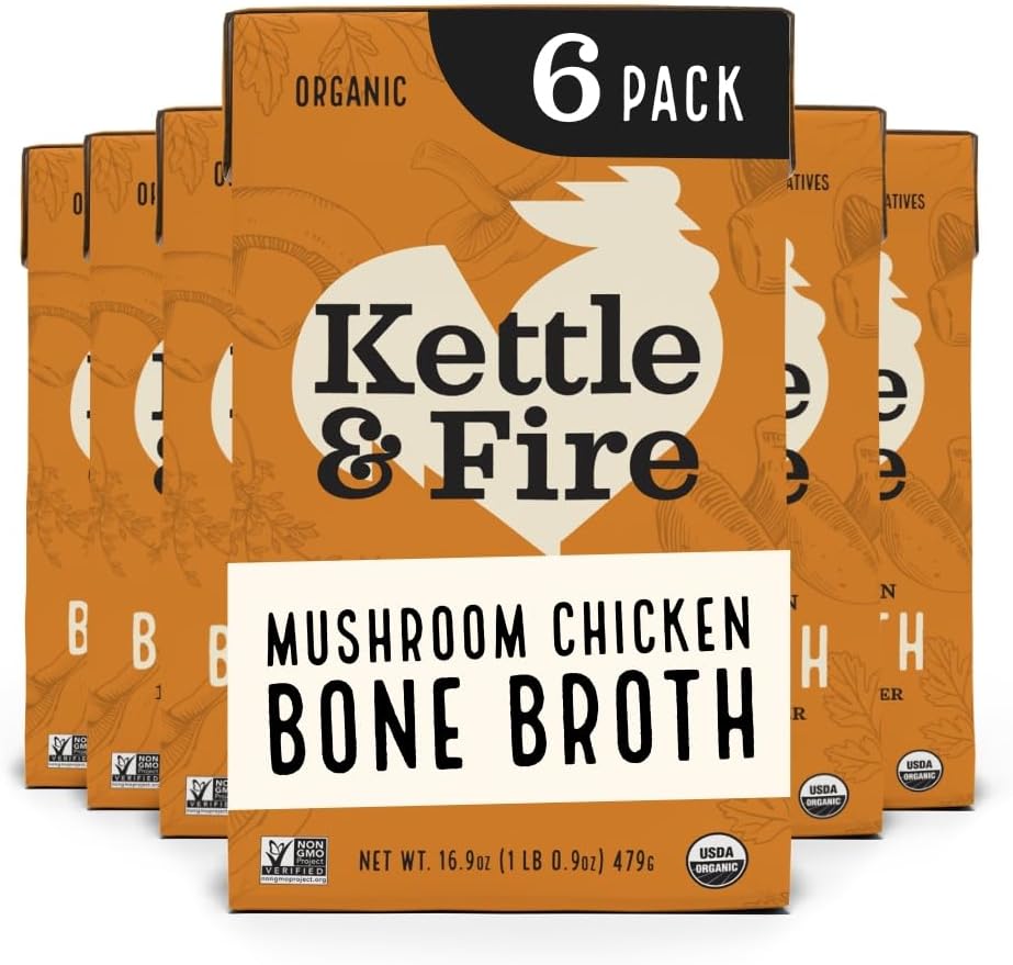 Mushroom Chicken Bone Broth