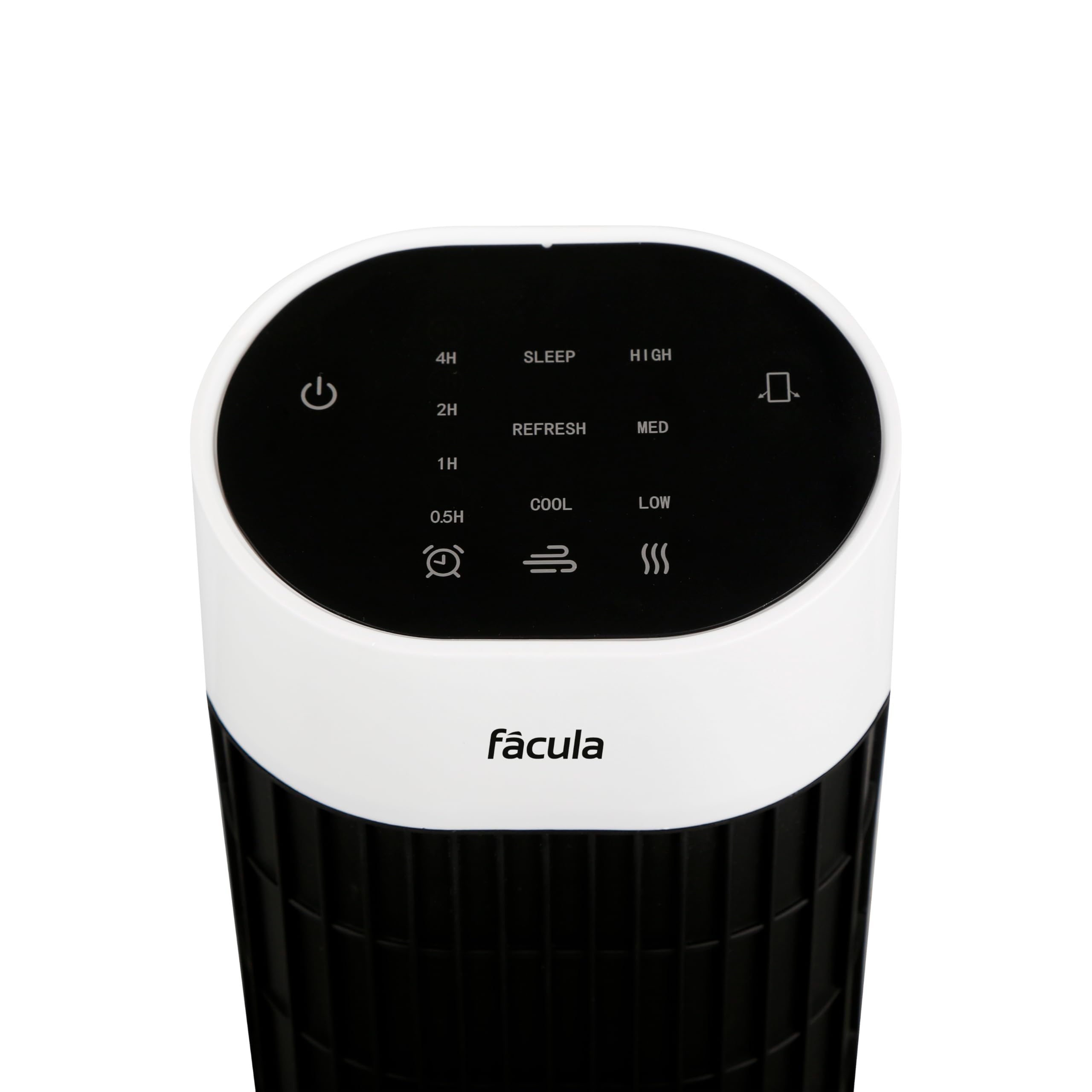 facula - Ventilador de Torre Digital Oscilante Rok 45w | 3 modos | 3 velocidades | Temporizador | Mando a distancia