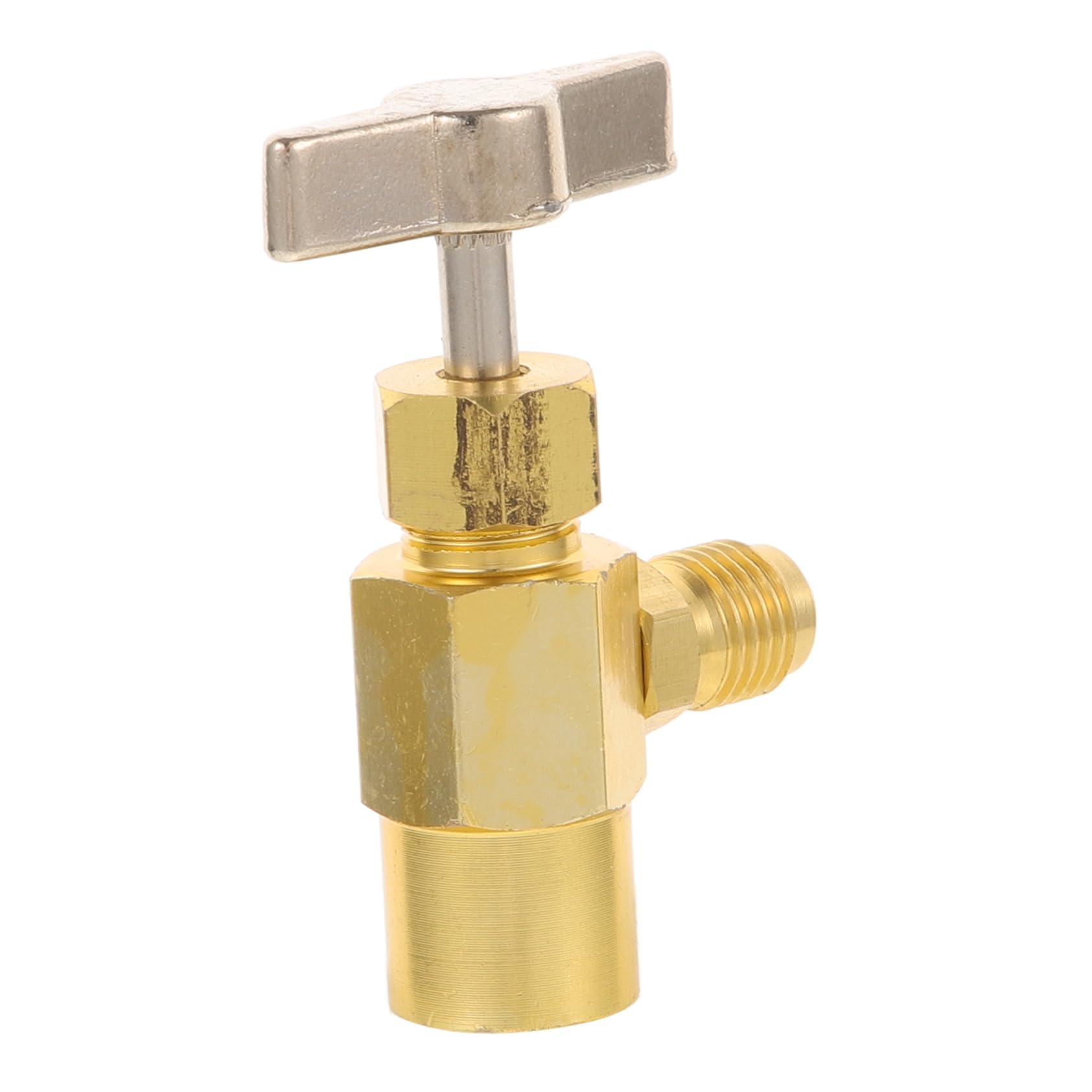 ULTECHNOVO Self-sealing Can Tap Opener Ergonomic Handle Refrigeration Hose Adapter for Easy Use Compatible Charge Hose and Air Conditioner Fittings