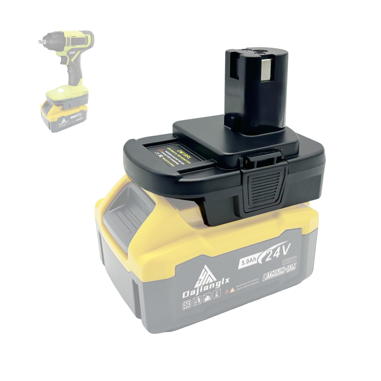 Amazon.co.jp: DeWalt 18V 20V 21V - Ryobiバッテリー用アダプター
