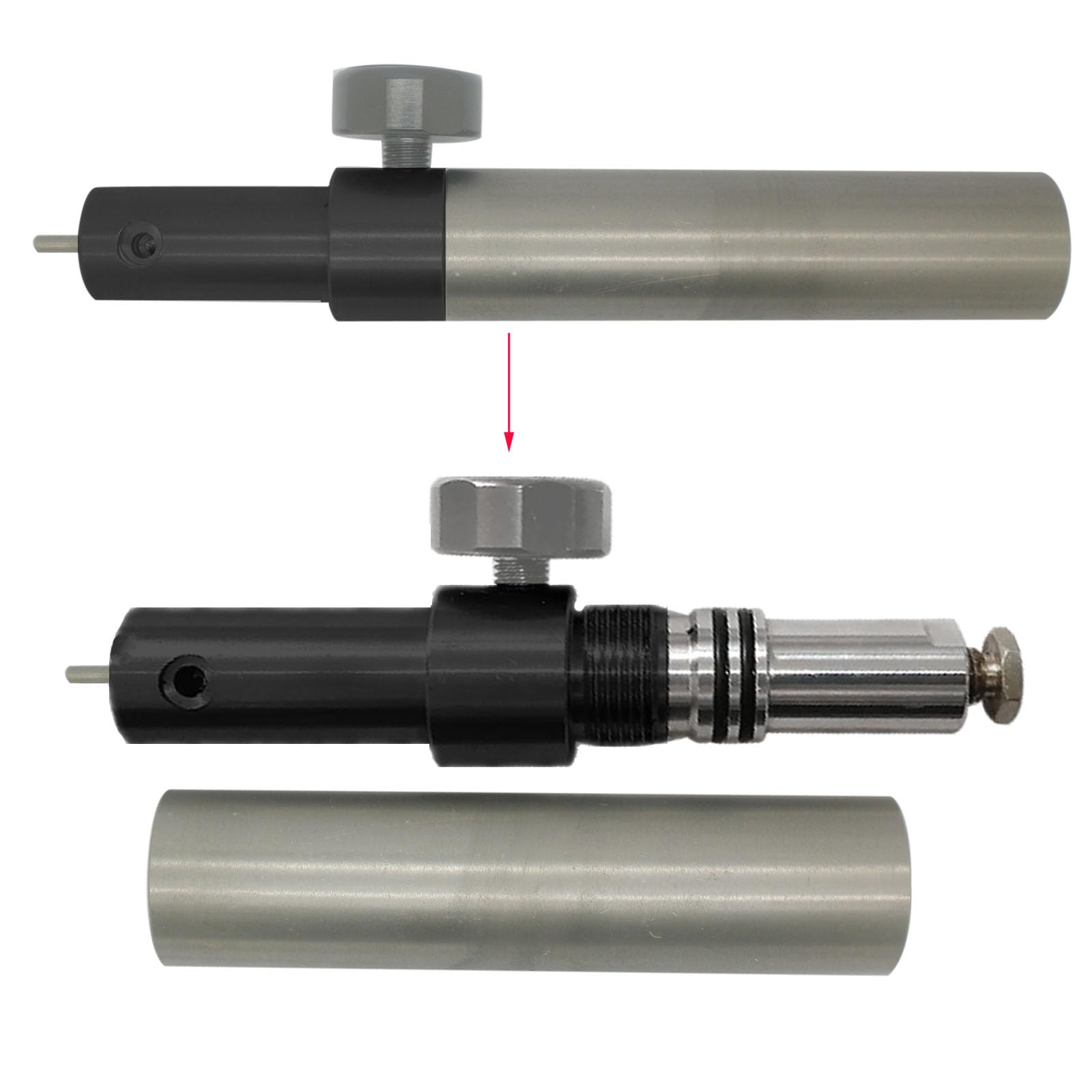 12g CO2 / Pumpe zu PCP einstellbar/geregelter Hochdruck-Umwandlungskit HPA für Crosman 2240 1377 1322 2250 2260 und längere Barrel