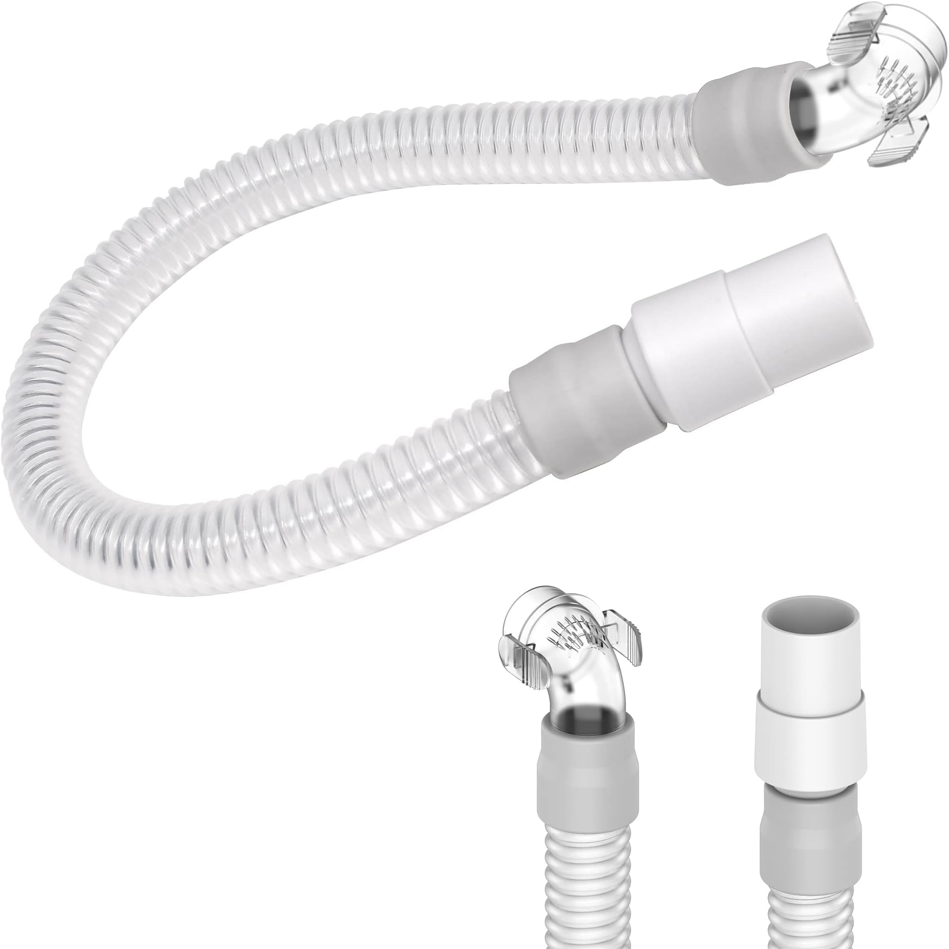 2PCS Replacement Tube Assembly for Wi. & SP. Tube, Tubing Accessories for Wi. & SP. Hose, Package Included Short Tube(2 Pieces), Elbow(2 Pieces) and Swivel(2 Pieces)