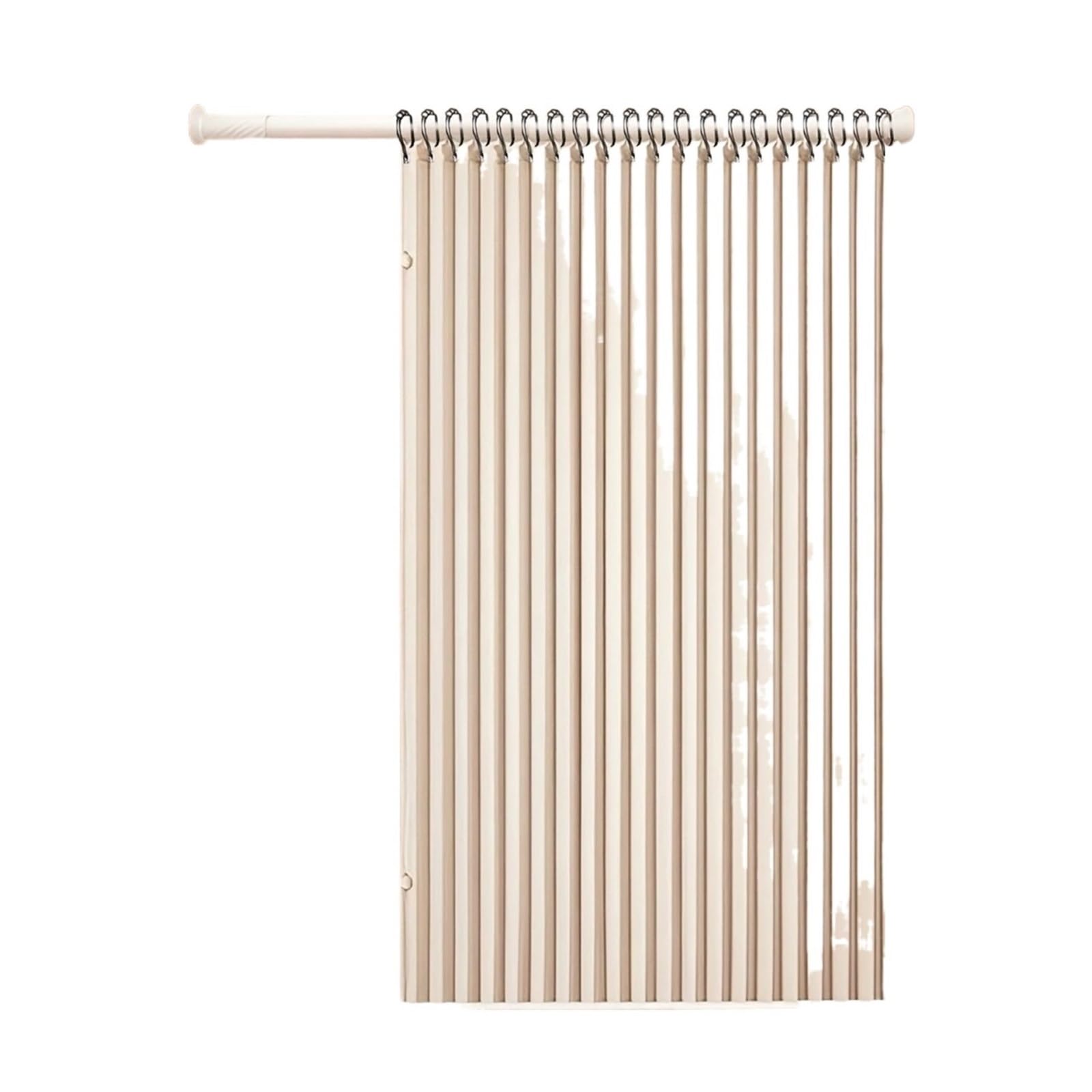 duschvorhang Duschvorhang, modisch, faltbar, doppelseitig, Dicker Stoff, Heimdekoration, Trennwand for Badezimmer(Beige,180x200cm)