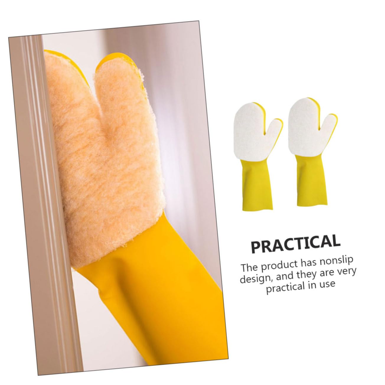 Yardwe 6 Piezas Guantes De Limpieza De Látex Limpieza De Piscinas De Casa Limpieza De Guantes De Goma Guantes De Goma Para Fregar Manga Del Brazo Esponja Medio Hombre