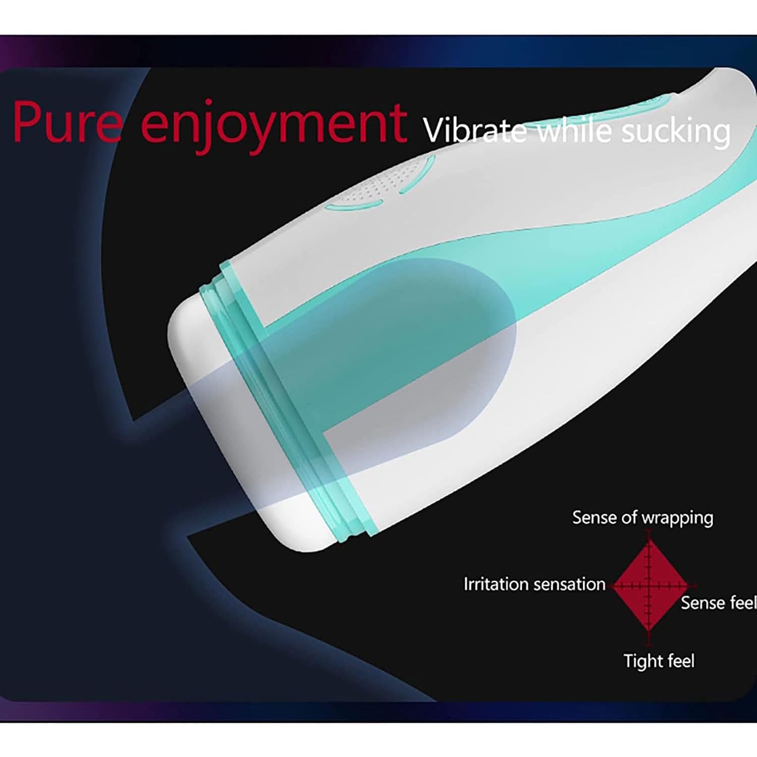 Elektrische Masturbator mit 8 Vibrationsmodi und 5 Saugfunktion, Taschenmuschi Penisvibrator mit Penis Masturbieren Heizfunktion Massager Pussy Eichel Stimulator Oral Sexspielzeug für Männer Paare