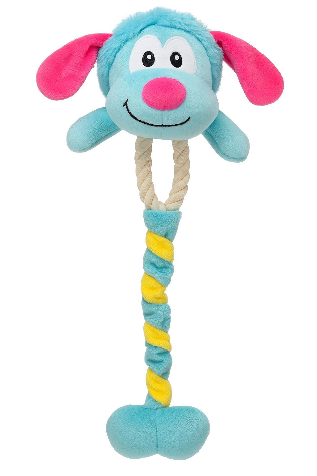 Plush Dog Rope Toy, Puppy Interactive Pet Toy with Squeaker, Long Neck Design, Xmas Toy Gift For dogs (Equa)