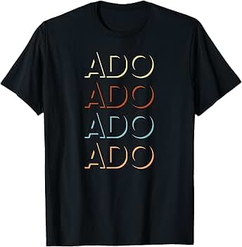 Amazon | Ado First Name Tシャツ 名前入り Tシャツ | Tシャツ