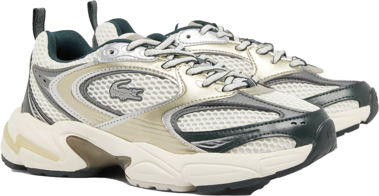 

                                                    Lacoste Womens Storm 96 2K Sneaker, Off WHT/DK GRN