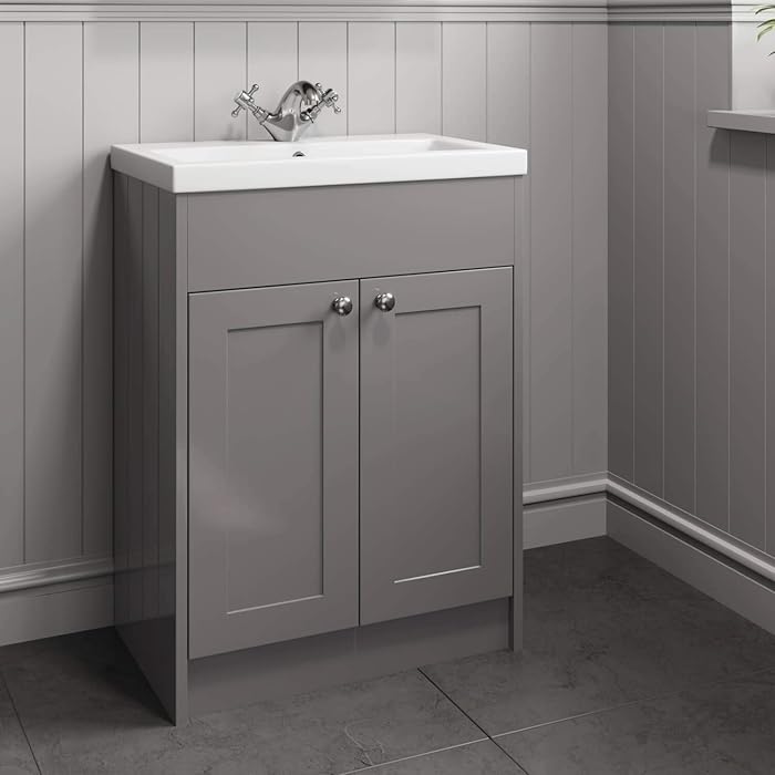 Buy Park Lane 600mm Bathroom Vanity Unit Basin Sink Storage