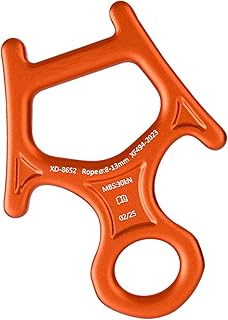 ERRORY Eficiente descensor de escalada de aleaciones de aluminio de alta resistencia, figuras 8 descendentes para tareas de escalada y grandes altitudes