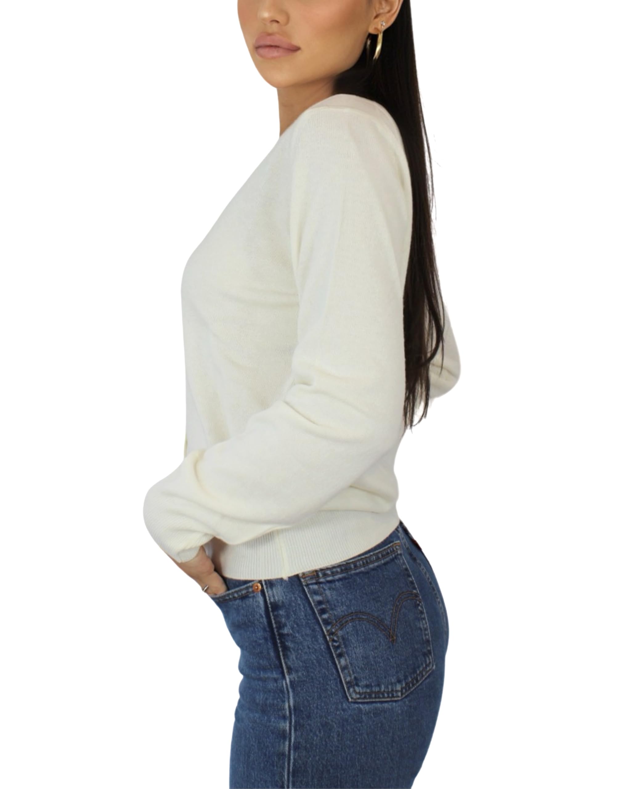 Win's Gilet en Cachemire pour Femme - Fabriqué en Italie