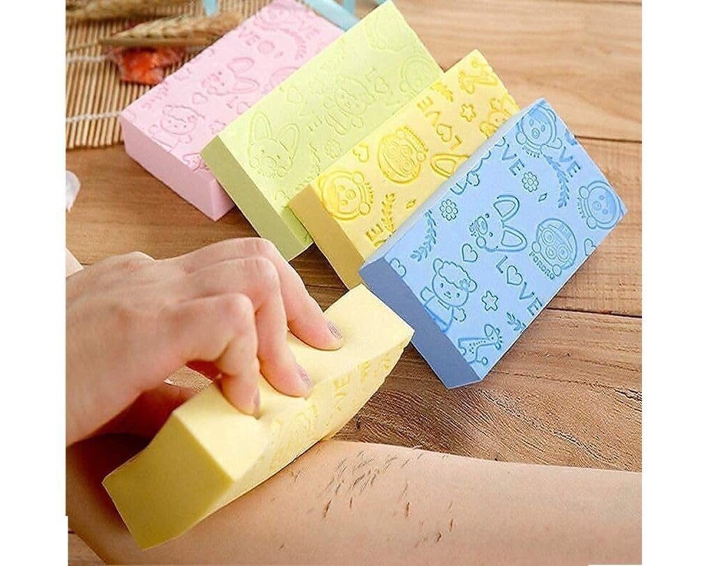 BVSC Exfoliating Sponge | Asian Bath Sponge For Shower | Japanese Spa Cellulite Massager | Dead Skin Remover Sponge For Body | Face Scrubber for Women and Men-image-41