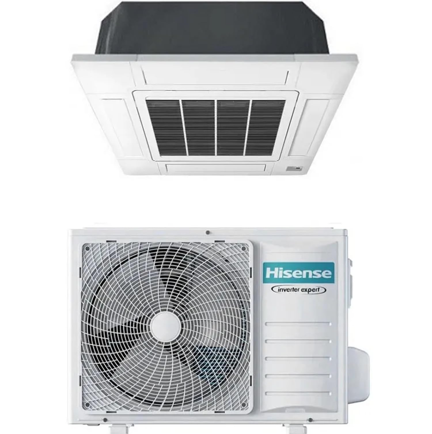 ACT35UR4RCC8 + AUW35U4RS8 - Climatizzatore 12000 Btu a Cassetta, Monosplit, con Pompa di calore, Classe energetica A++/A++