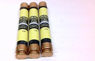 BUSSMANN 25A LOW PEAK DUAL ELEMENT TIME DELAY FUSE LPS-RK-25SPLOT OF 3