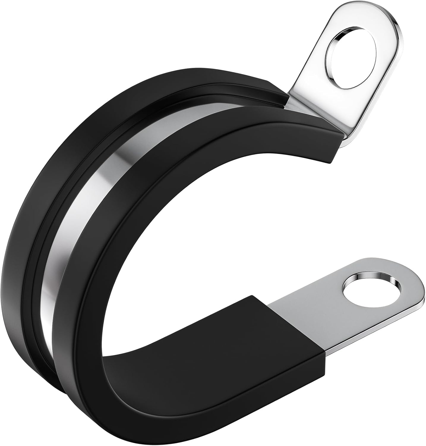 50 PCS 2 Inch Cable Clamps - 304 Stainless Steel, Insulated, Hose & Pipe Clamps