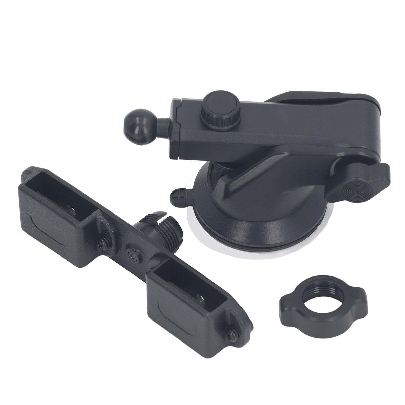 Staffa Adattatore Radio Bidirezionale, Supporto per Walkie-talkie da Cruscotto, Supporto per Microfono Radio Bidirezionale Ventosa Supporto per Parabrezza Auto Staffa Radio per