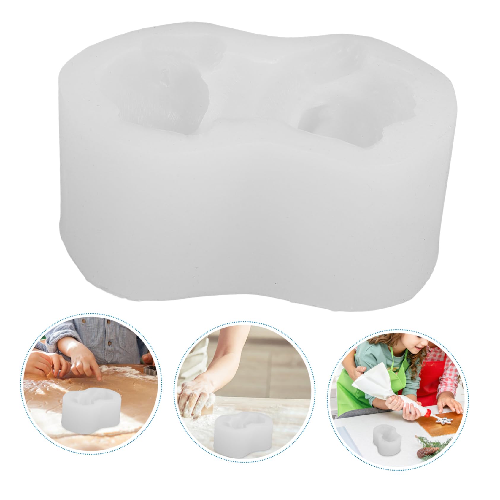 Moule à Gâteau Mousse De Chien Moule à Cookies Gâteaux Pour Événements Et Fêtes Blanc Durable Et Facile à Nettoyer