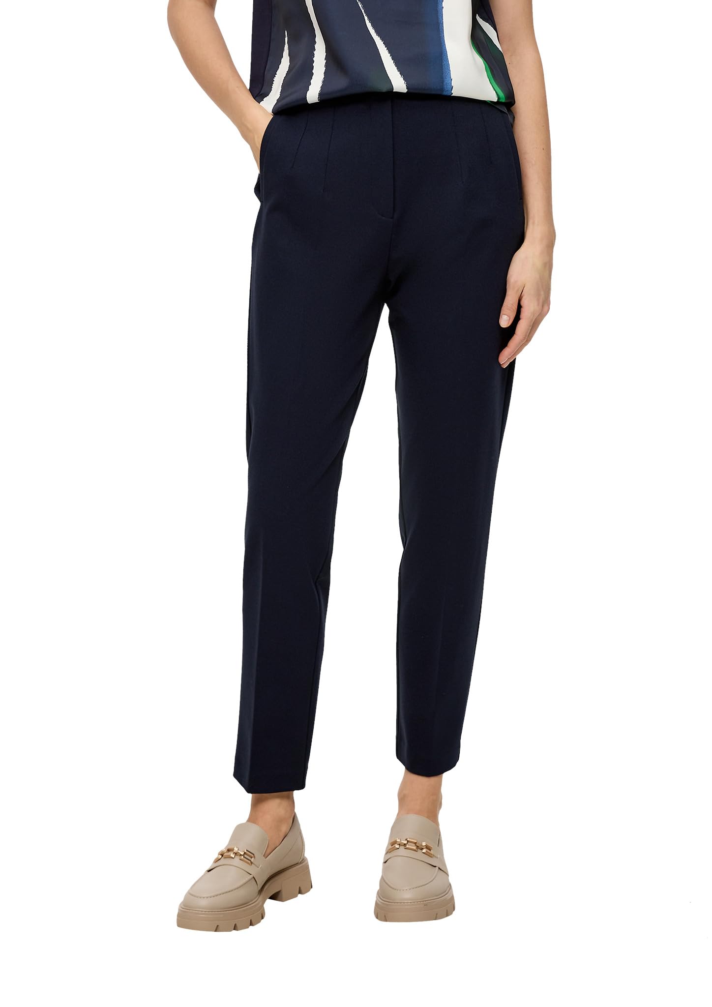 s.Oliver BLACK LABEL Women's 2140399 Long Trousers, Slim fit, 5959, 20