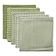 DII Everyday Kitchen Collection Geschirrtuch-Set Sortiert, Baumwolle, antik-grün, 12x12, 5