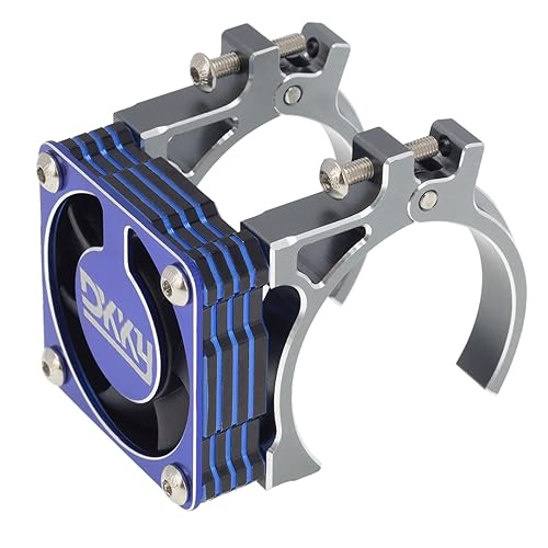 DKKY Ventilador de refrigeración de motor de aluminio de 1.575-1.693 in, soportes de motor dobles ajustables para ARRMA Axial 110 RC Car 4274 4068