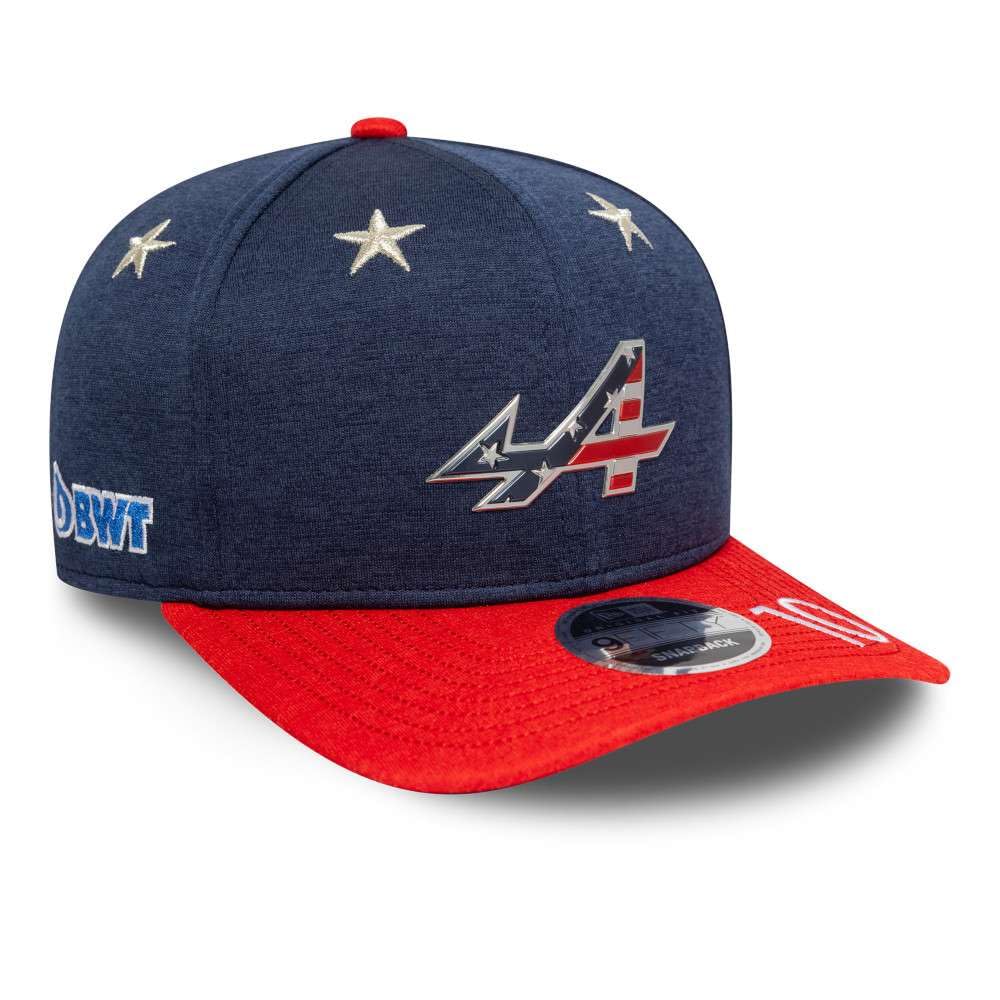 New Era Unisex Blue / Red Alpine F1 Racing Las Vegas Usa Race Special Pierre Gasly Navy Baseball Cap, 9Fifty Original Fit Snapback Baseball Cap (Uk, Alpha, M, L, Blue/Red)