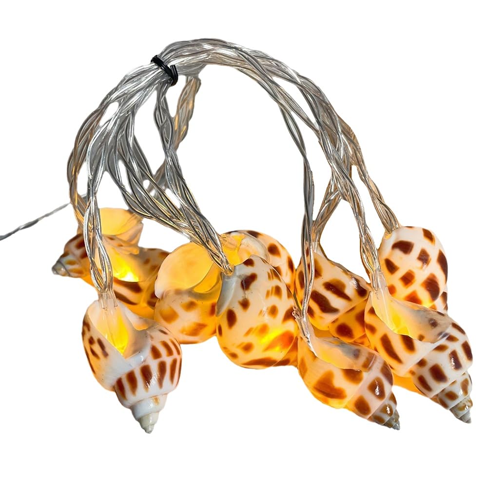 CTRLZS Beach Themed String Lights, LED Shells and Conches, Decorative Lights, Holiday Lights and Atmosphere Lights