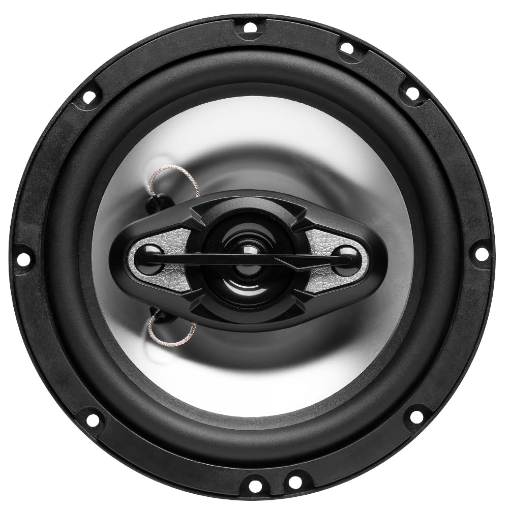 Kit Set para Boss Audio Systems NX654 2 Altavoces coaxiales de 4 vías 6,5" 16,5 cm, 200 vatios rms 400 vatios máx, 4 ohmios, 87 db, con suspensión de Goma, el par + Cables de instalación Gratis