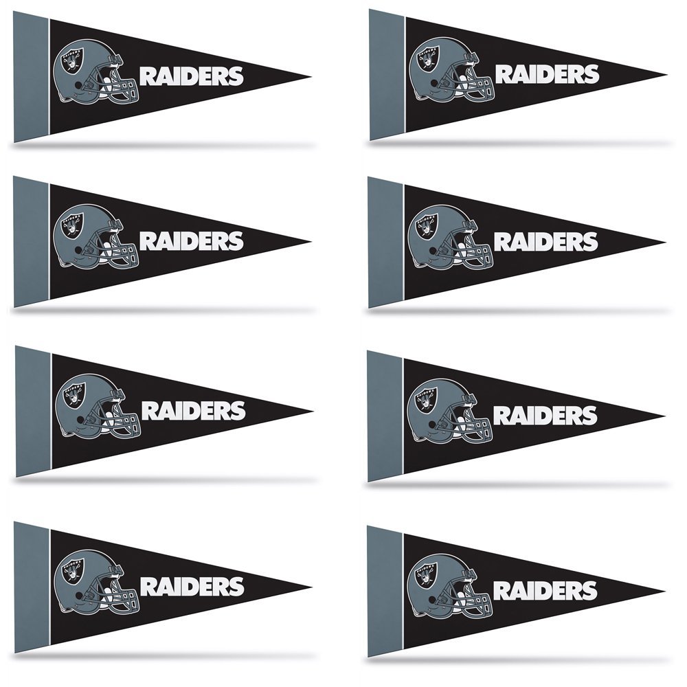 Oakland Raiders 8 Piece Mini Pennant Set