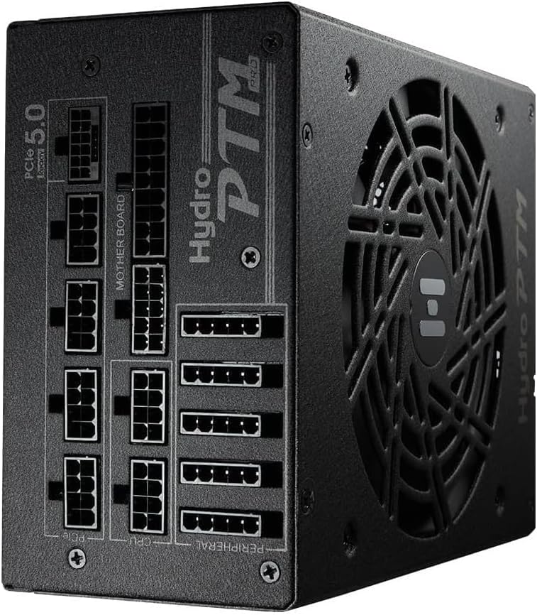 FSP Hydro PTM PRO 1200W Power Supply, 80 Plus Platinum, ATX 3.0 PCIe 5.0 Full Modular, 10 Year Warranty (HPT2-1200,G5T)