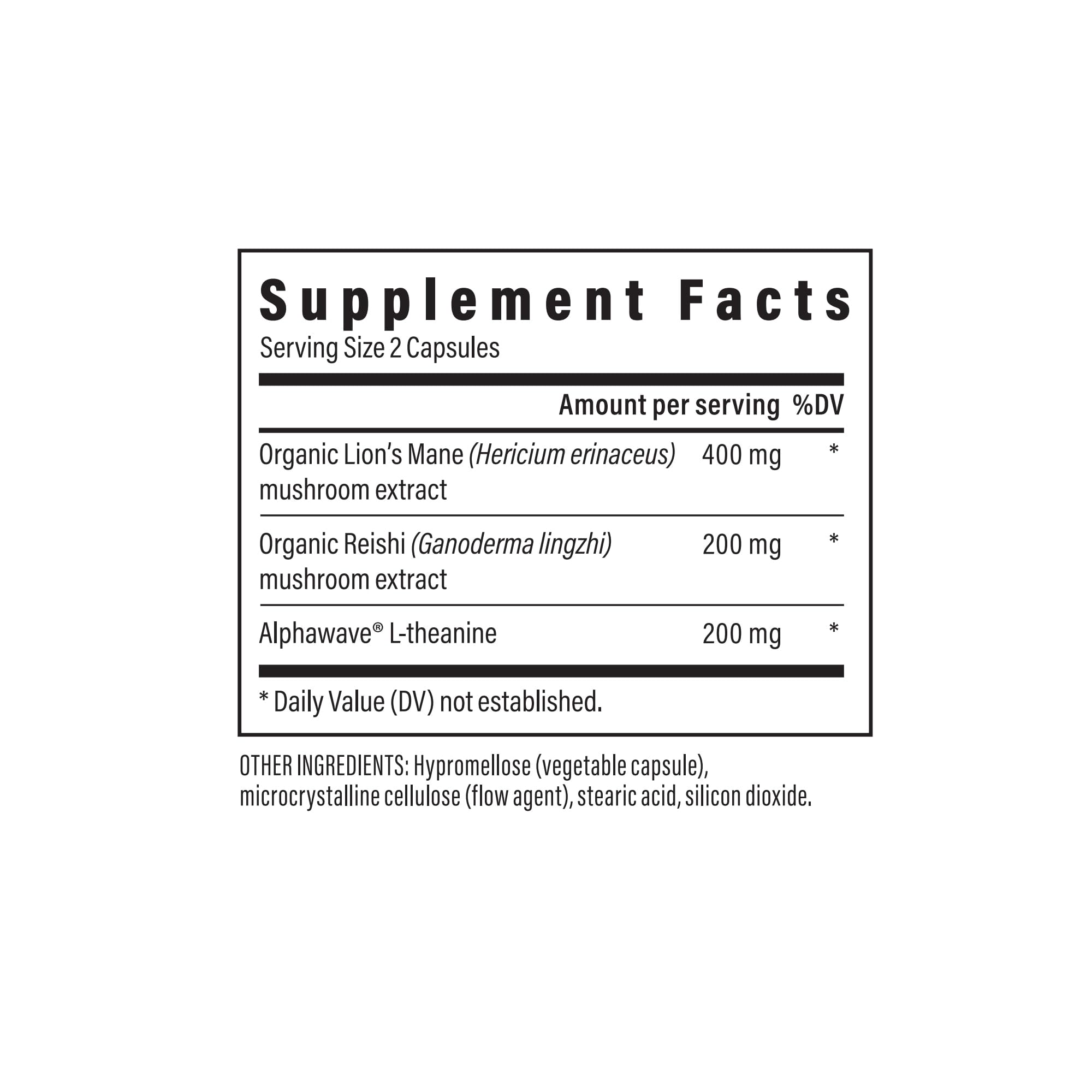 Real Mushrooms Calm Formula with Lion's Mane & Reishi, 90ct — Amazon image 2