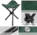 D-Dayons Portable Folding Chair with Arm Rest and Cup Holder with Carrying Bag for Camping Travelling Lawn Patio Fishing Garden Beach Picnic Outdoor Foldable Chair (Tripod Stool Child) gallery image