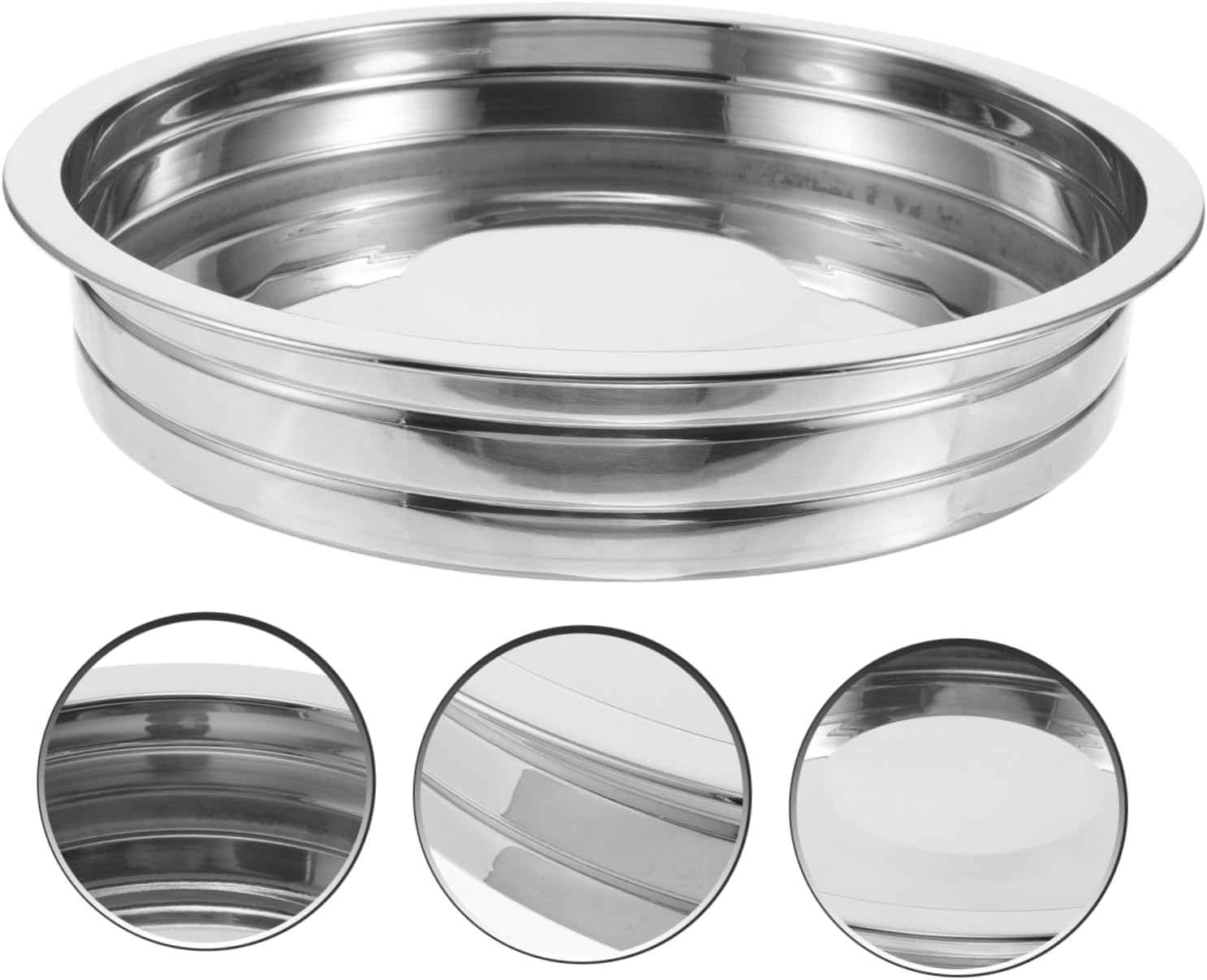 Stainless Steel Communion Plate Cover Large Dish for Churches and Homes for Serving Communion Bread and Elegant Design for Religious Services