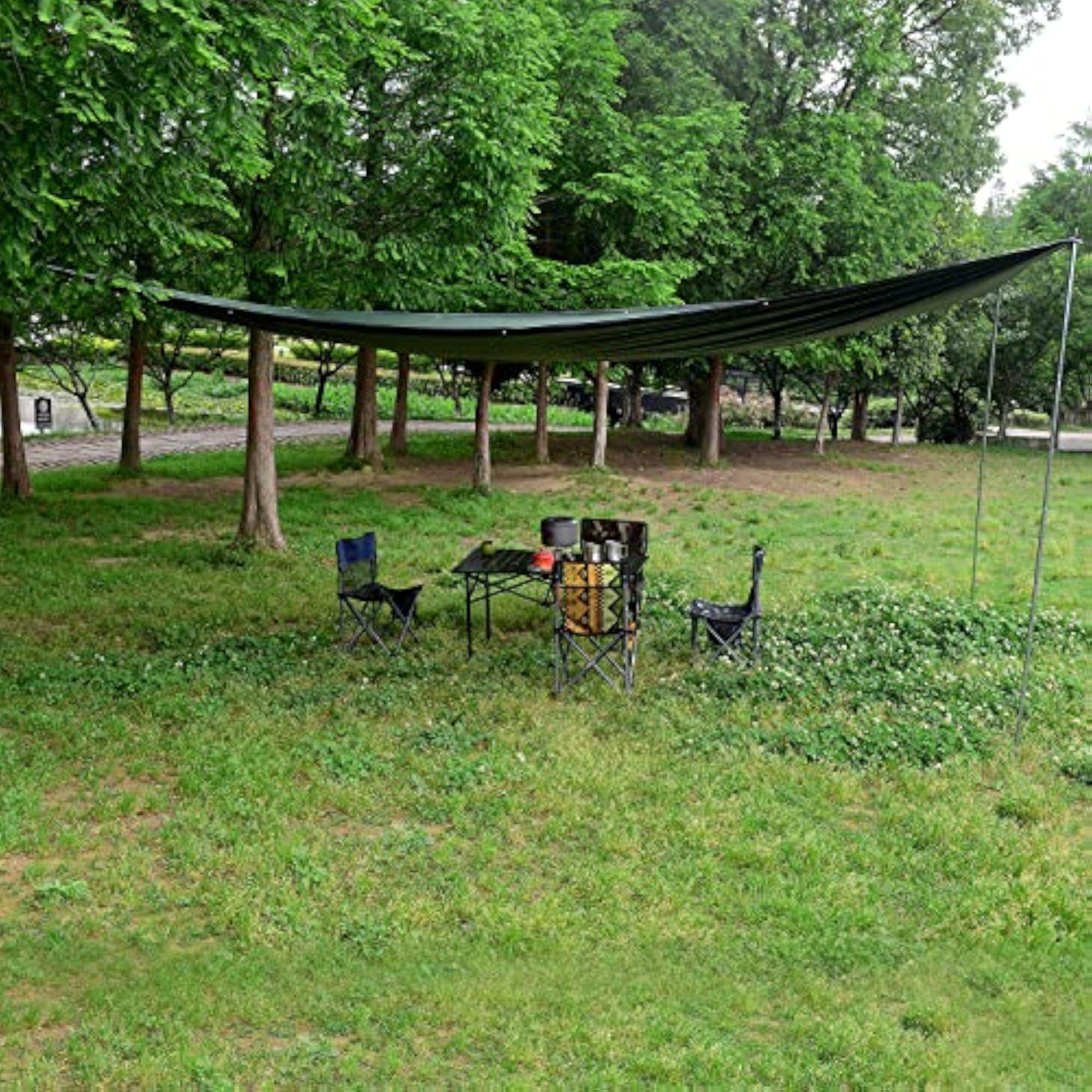 Portable Multifunctional Outdoor Camping Tarp Sunshade, UV Protection