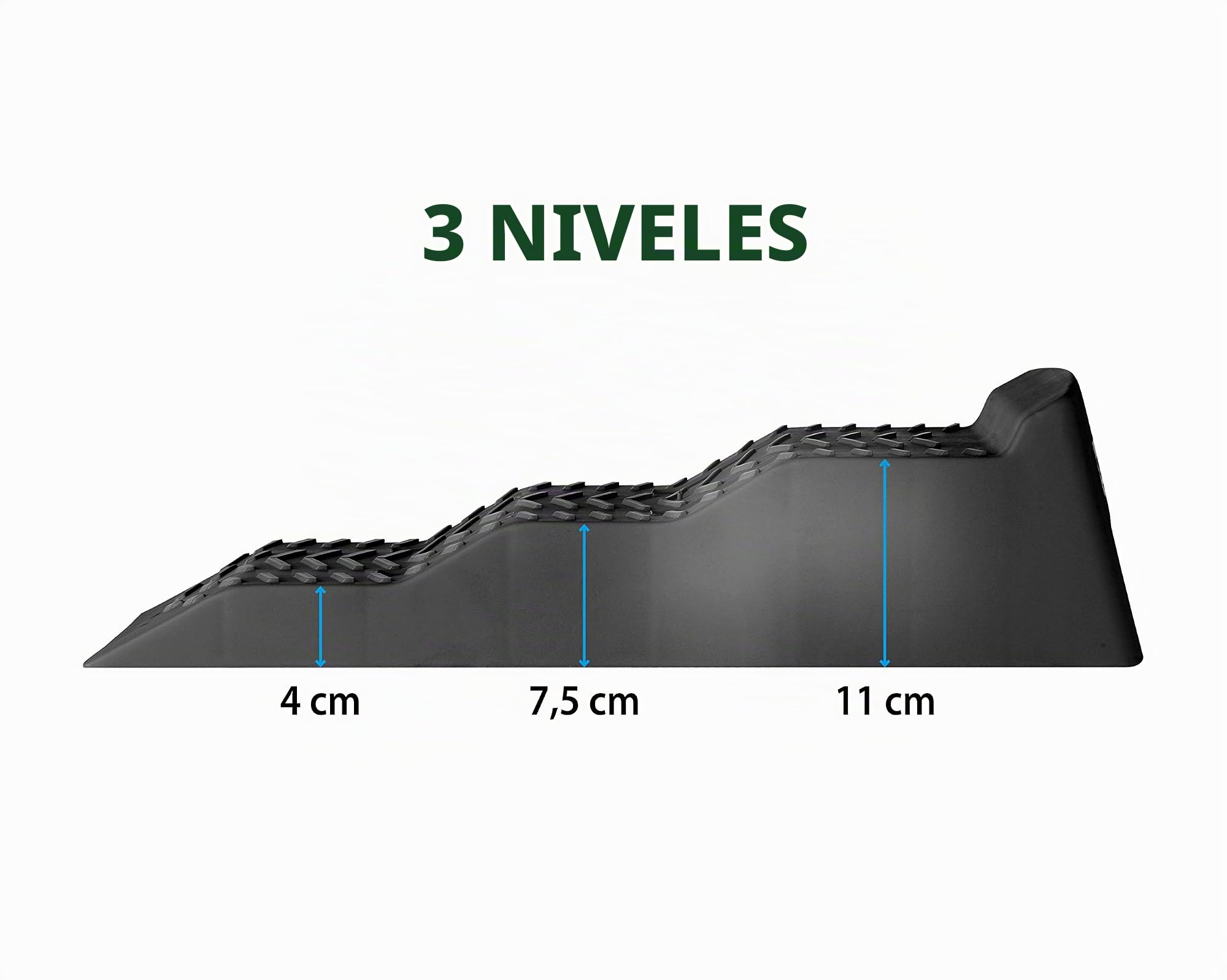 BRUNNER 7110103N.C03 - Juego de cuñas de nivelación Equalizer XL Black para caravanas y caravanas, sin Bolsa, 2 Unidades, Negro
