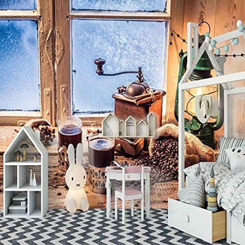 Papier peint café 3D mural auto-adhésif canevas 350x256 cm