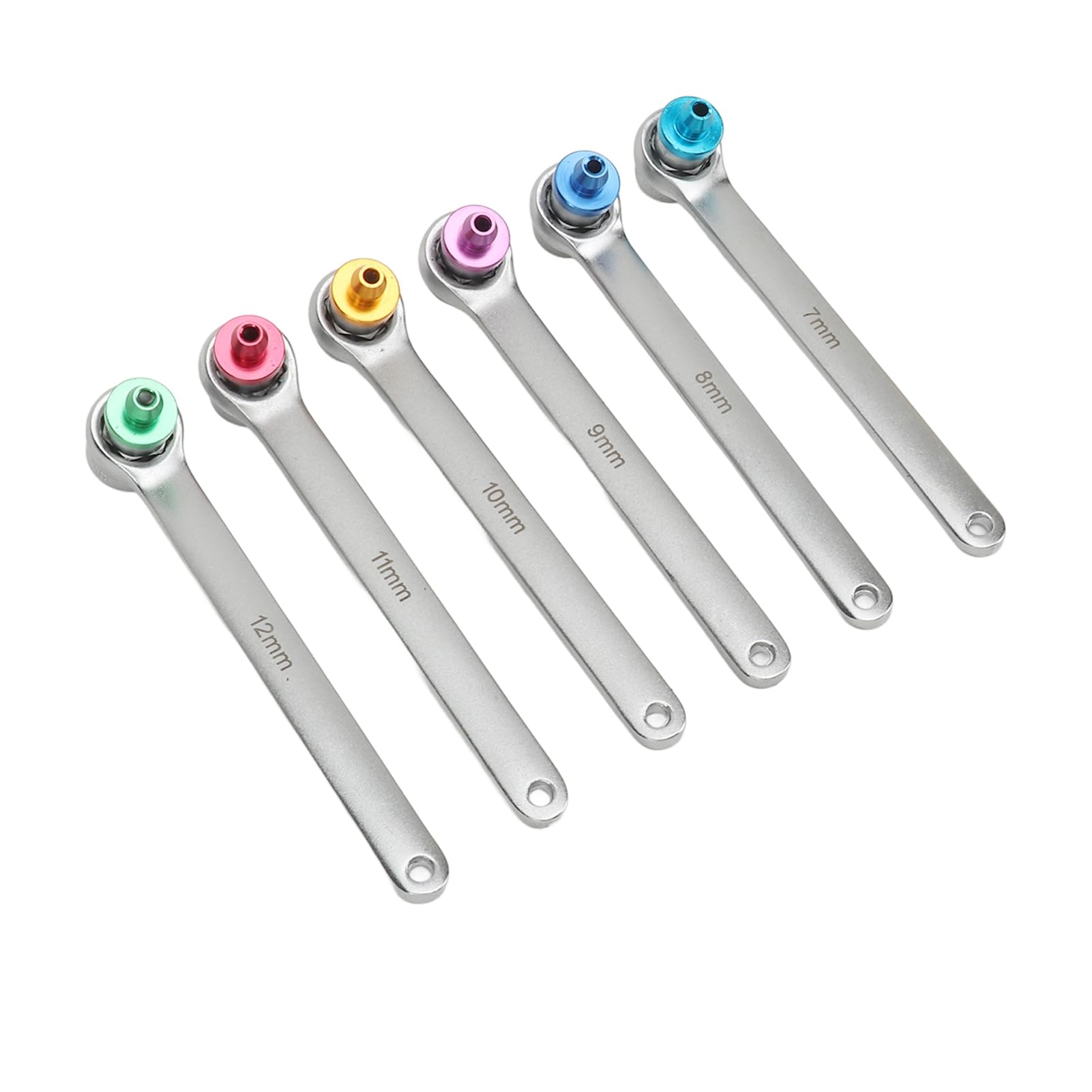 Kit de Herramientas de Llave de Sangrado de Freno, Juego de Llave de Purga de Freno, Manguera de 1,2 M, Llave de Alta Resistencia de 7-12 Mm, Caja Moldeada de Soplado, Colorido