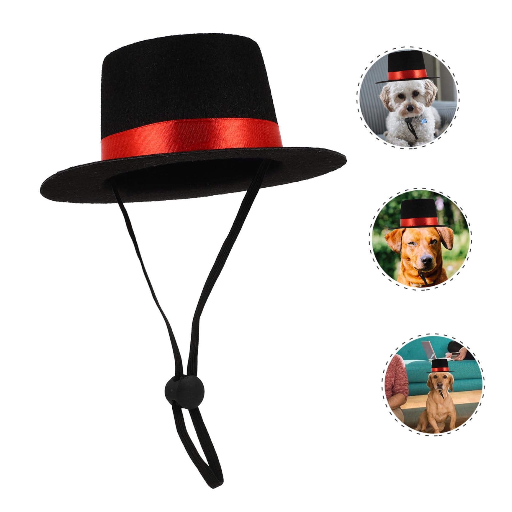 Amazon | MERRYHAPY ペットトップスハット 不織布製耐形状保持犬用帽子