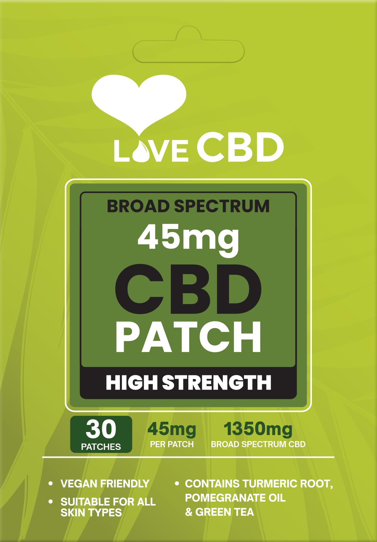 CBD Patches - 1350mg of CBD - Broad Spectrum - Made in UK