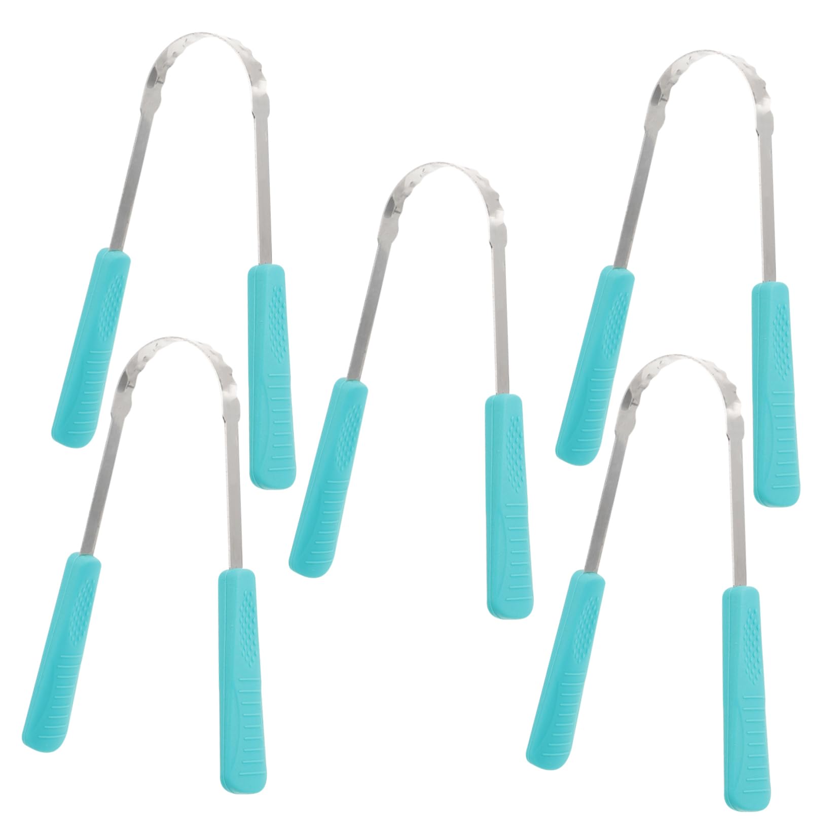 HOODANCOS 5pcs Tongue Cleaning Scraper Portable Tongue Scrapers for Adults Tongue Brush for Bad Breath Breath Freshening Tongue Cleaners