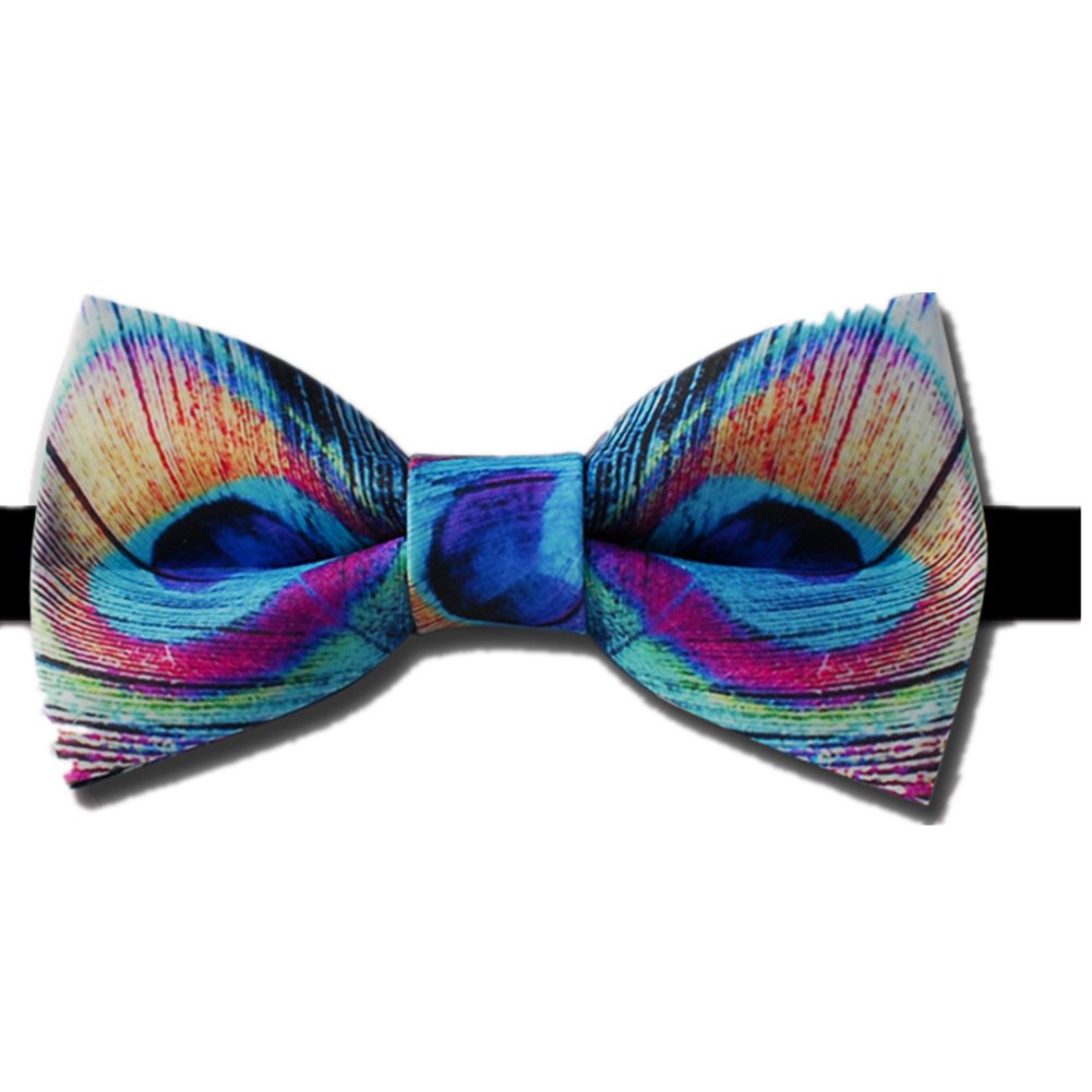 Novelty Men' Bow Tie Peacock Feather Like Stylish Bowtie