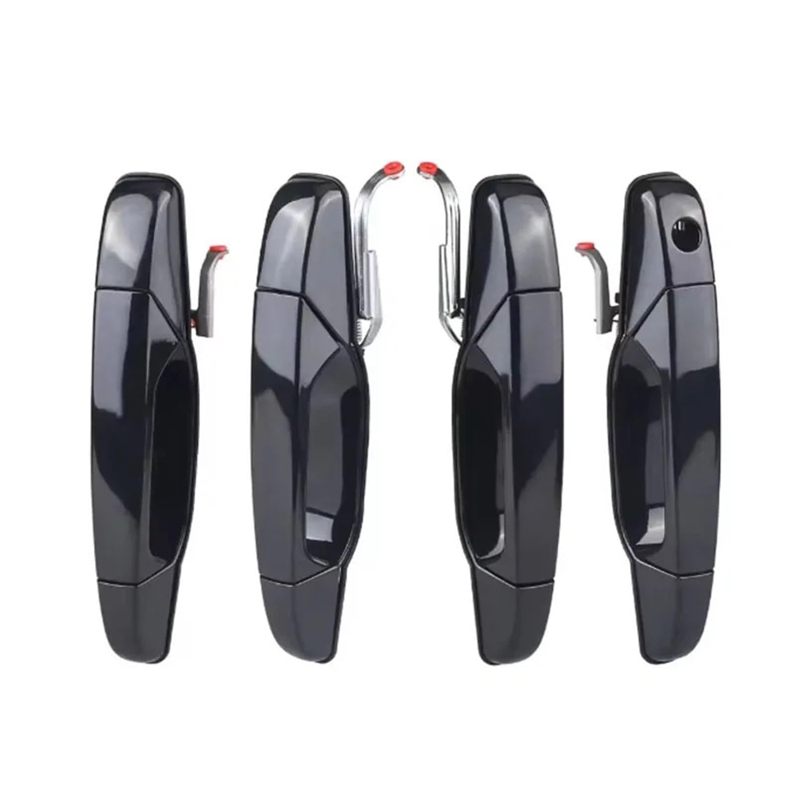 Jeiuvrao 4Pcs Black Outside Door Handle For Chevy Silverado Tahoe Suburban