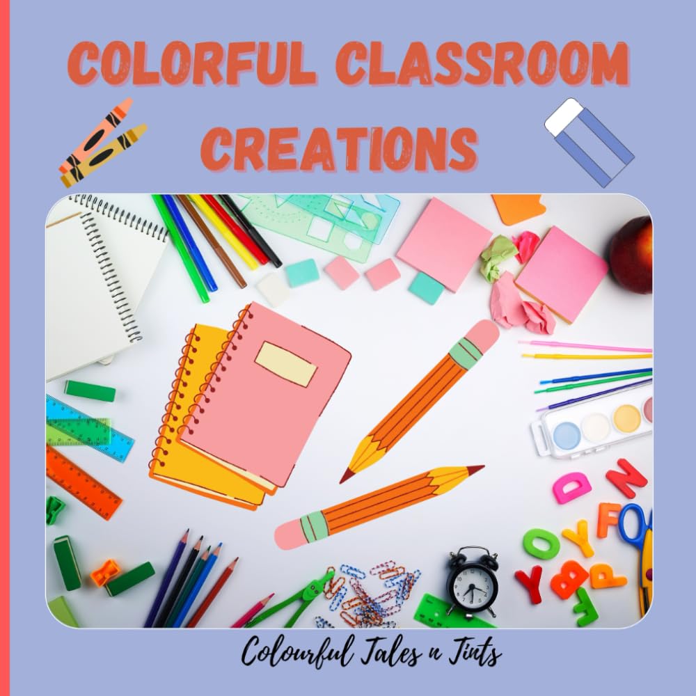 Colorful Classroom Creations for Children | School Supplies | Kids coloring book for age group 2-12: Engaging Art Projects and Fun Crafts for Young ... Creativity and Imagination in Every Child