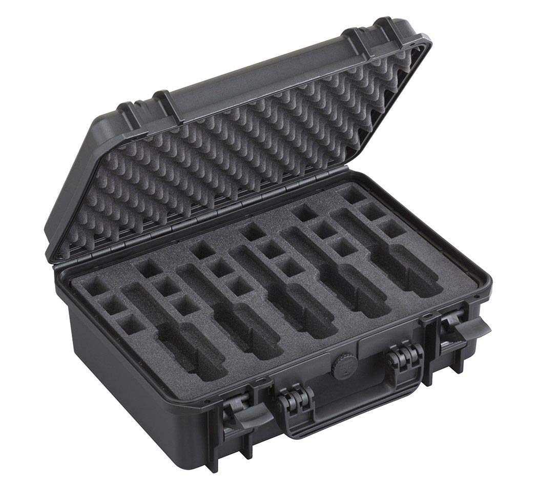 MAX® Hartschalen-Koffer Modell 430 (19 Liter) für 5 Pistolen und 18 Magazine/schwarz, Wasser- und staubdicht